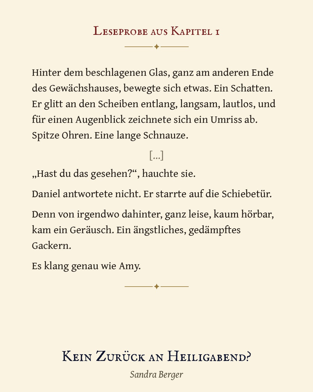 Kein Zurück an Heiligabend? – eBook (EPUB + PDF) | Weihnachtsbuch für die ganze Familie