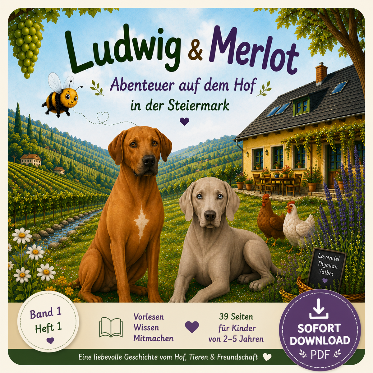Cover des Kreativhefts für Kinder