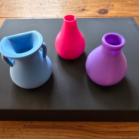 3er Set Mini-Magnetvasen für den Kühlschrank