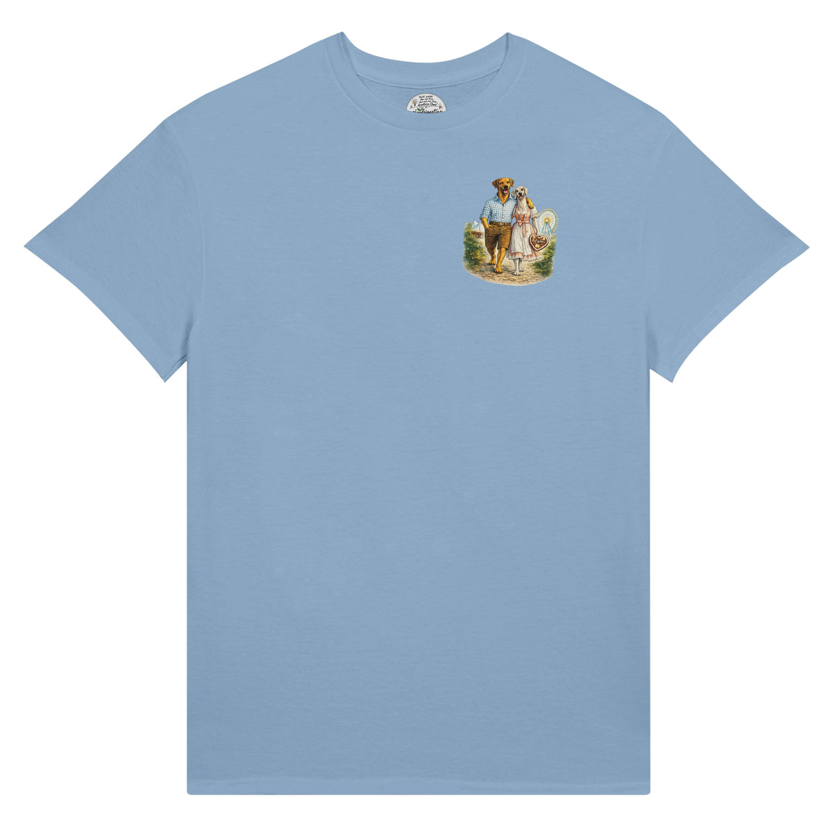 Wiesn Shirt Ludwig Merlot hellblau
